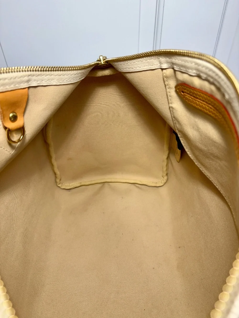 Louis Vuitton Damier Azur Speedy 35 Satchel Handbag